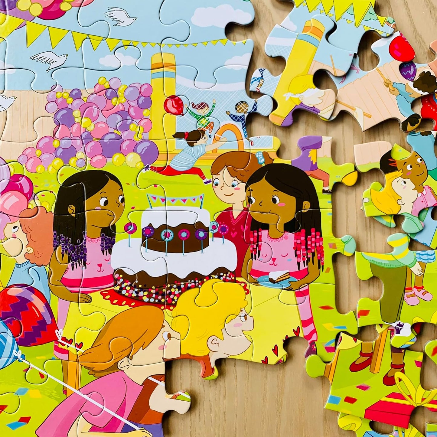 Upbounders® 48 Piece Jumbo Floor Puzzle for Kids | Barbershop Beginner Puzzle | Pretend Play & Learning Toy for Boys Girls Ages 4 5 6 | Black Brown Boy at The Barber (Multicultural)