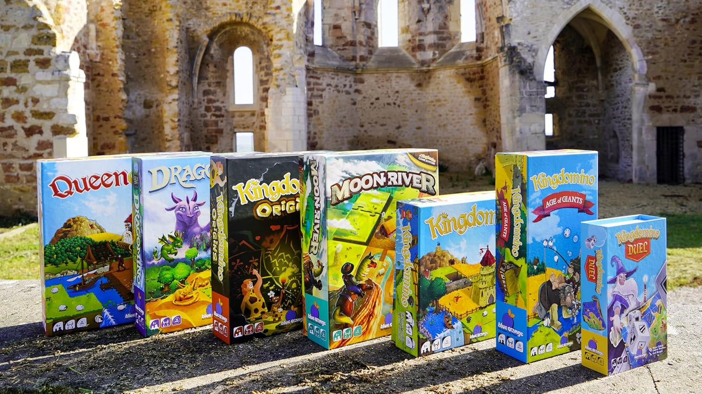 Strategy Board Game Extension for Kids, Teens and Family, Tabletop Game Nights, Ages 8 & Up, 2 to 5 Players, Kingdomino Age of Giants Expansion by Blue Orange Games