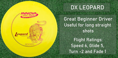 Innova Disc Golf Starter Set –Colors May Vary 160-180g – Includes Putter, Mid Range, 2X Fairway Drivers, Distance Driver, Mini Marker Beginner Disc Golf Set