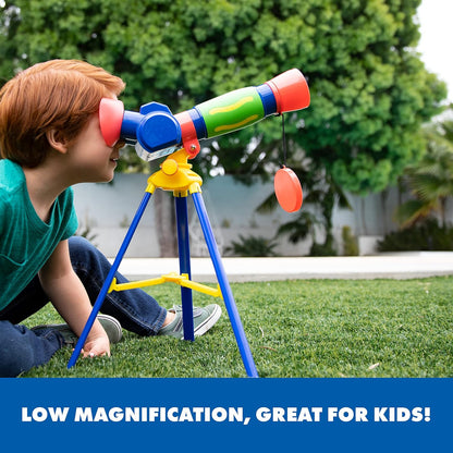 Educational Insights GeoSafari My First Telescope - Mini Telescope for Kids, Toddler Space Toy, Beginner STEM Learning, Science Gifts for Boys & Girls Ages 4+