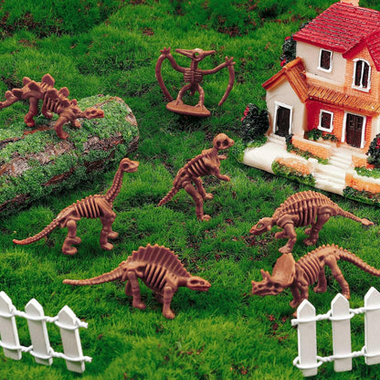 60 PCS Dinosaur Fossil Skeletons, Assorted Dinosaur Skeleton Toys Figures for Science Play Dino Sand Dig Party Favor Decorations