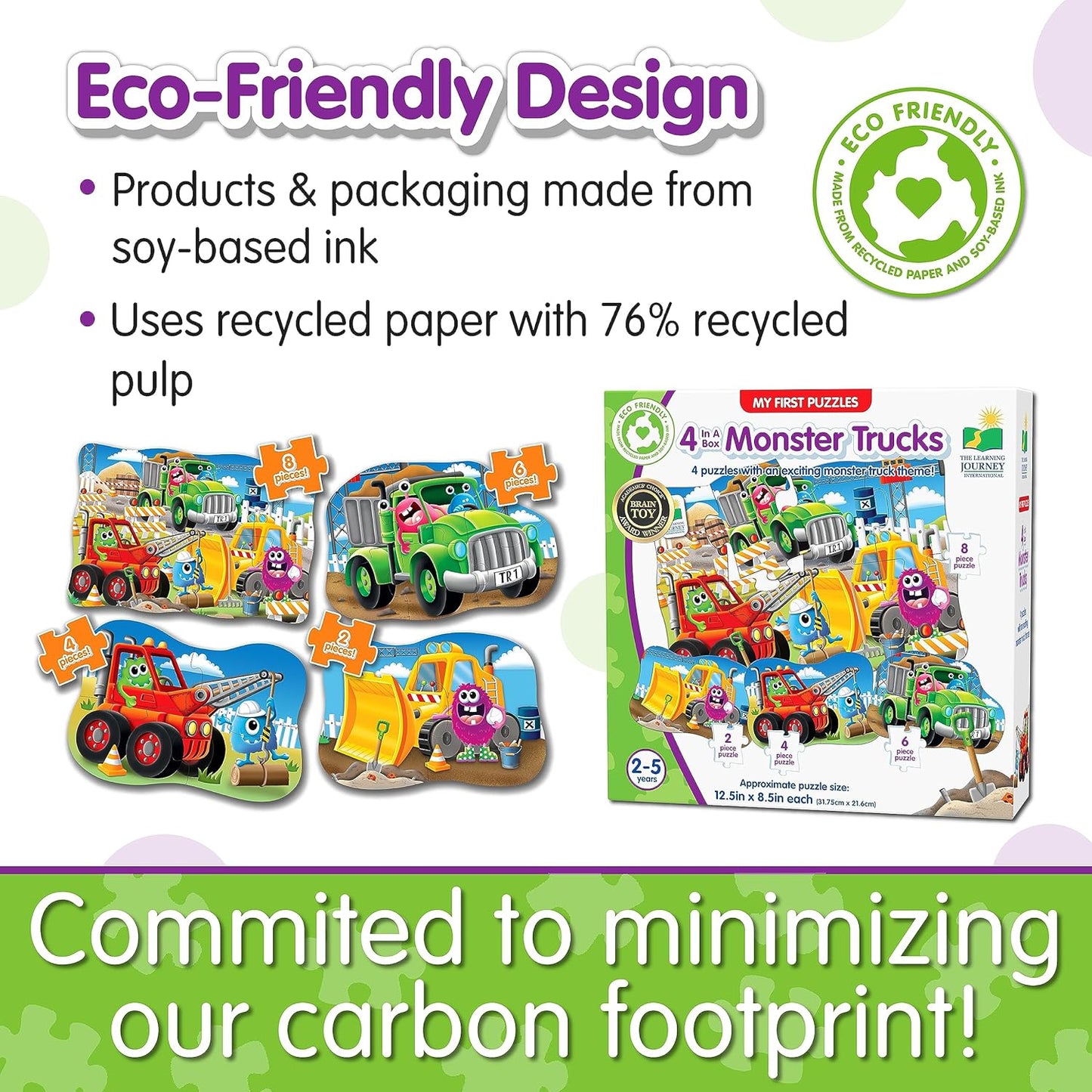 The Learning Journey: My First Puzzle Sets 4-In-A-Box Farm – Farm-Themed Puzzle Sets - Educational Toddler Toys & Activities for Children Ages 2-5