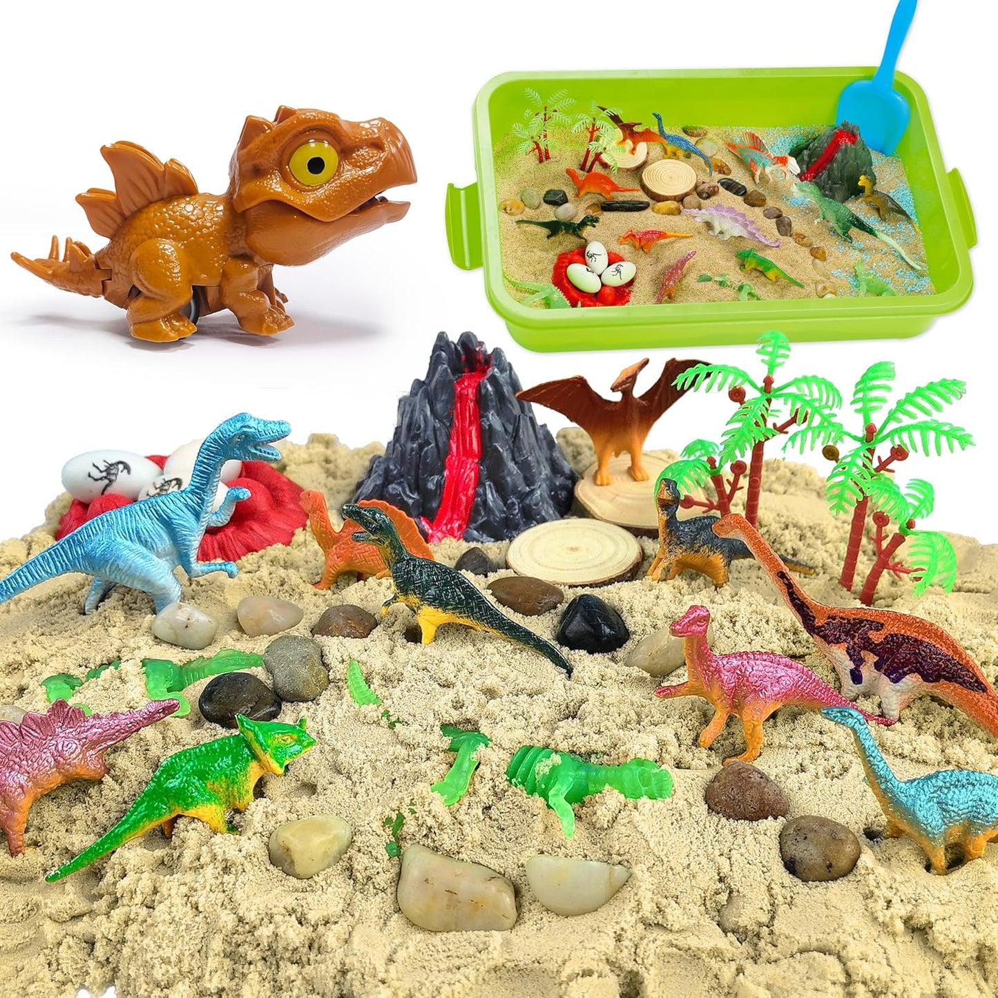 Galaxy Sensory bin, Gemstone Dig Kit,Galaxy Excavation Gem Kit with 5 Real Gemstones for Kids,Space Planet Toys STEM Science Kits,Alien Sandbox Play Set for Girls Boys 3 4 5 6 Years Old