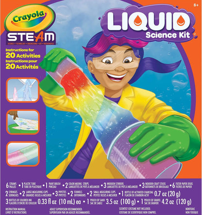 Crayola Liquid Science Kit for Kids, Water Experiments, Educational Toy, Gift for Kids, 7, 8, 9,10