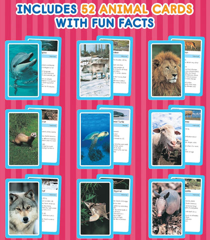 Carson Dellosa 54 Animal Flash Cards, Zoo, Reptiles, Bugs, Sea Creatures, and More Flashcards, Toddler Stocking Stuffers, Preschool Learning Activities for Kids Ages 4 and Up