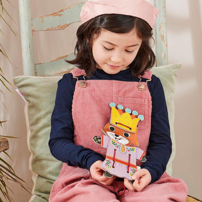 eeBoo: Dress Up Lacing Cards: Occupations - Set of 5 Characters Outfits & Laces, Create Combinations, Preschool Arts & Crafts, Kids Ages 3+