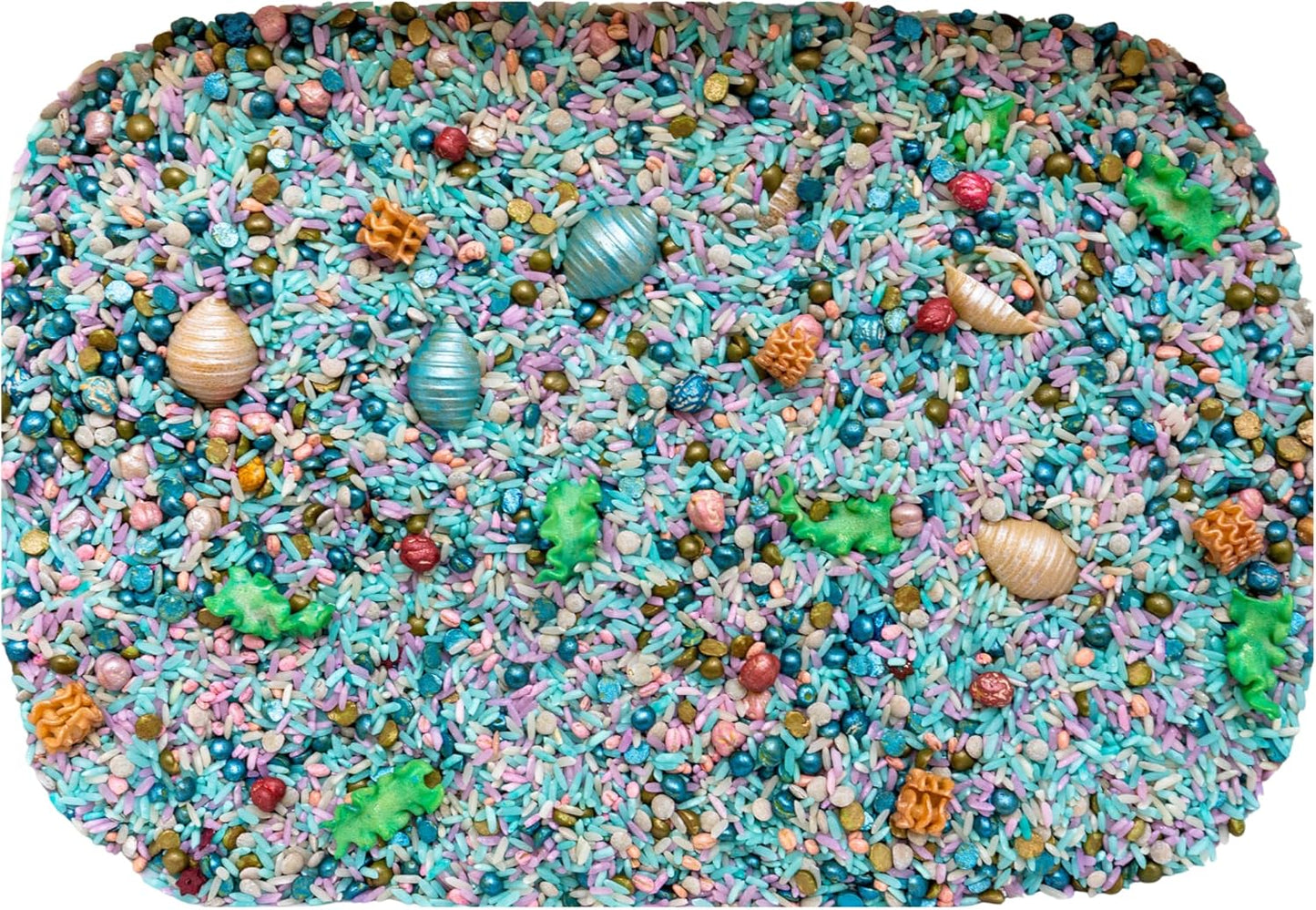 Sensory Rice, Sensory Bin Filler, Sensory Filler, Sensory Bins, 4th of July Toys, Sensory Bin Tools, Sensory Table Filler (4th of July Sensory Rice, 4 Cups)