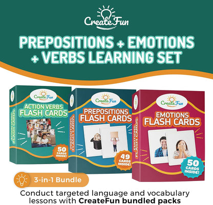 49 Preposition Vocabulary Builder Flash Cards Vol 1 Includes 7 Picture Card Prepositions with 5 Sequencing Learning Games for Kids, Parents, Teachers, ESL, Speech Therapy, Autism, ABA and Homeschool