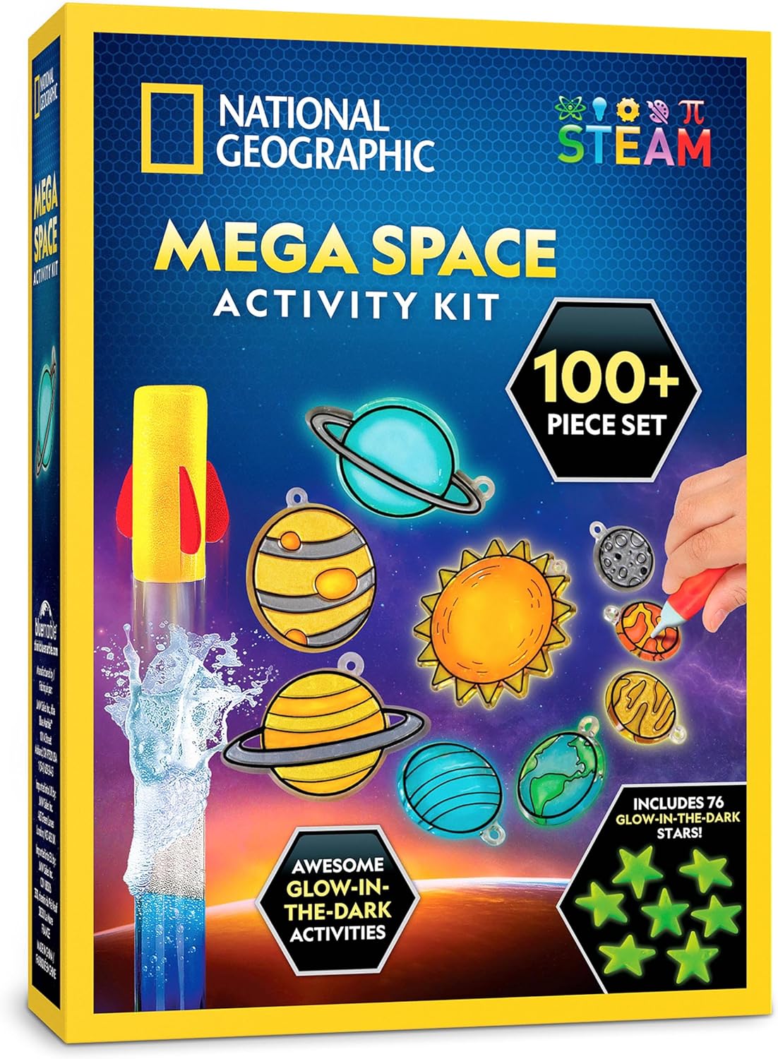 National Geographic Earth Science Kit – 100+ Science Experiments & Activities for Kids, Crystal Growing, Volcano Science Kit, Rock Collection, STEM Project Toy for Boys & Girls (Amazon Exclusive)
