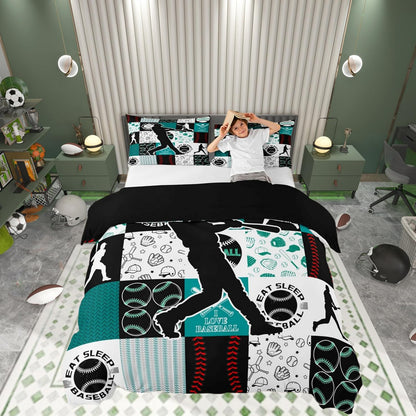 Drum Kit Duvet Cover,Kids Musical Instruments Bedding Set,Rock Music Comforter Cover for Boys Girls Room Decor,Neon Lighting Lightweight Bedspread Cover Twin Size with 1 Pillow Case(No Comforter)