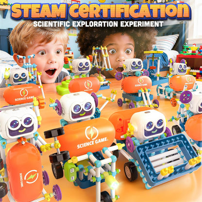 SMILESSKIDDO 120+ Science Kits for Kids Age 5-7 | STEM Toys for Ages 8-13 | 120-in-1 Robot Kit | Learning & Education Toys for Boys Girls, Birthday Gift Ideas for Kid Ages 5 6 7 8 9 10 11 12 (8025E)