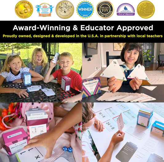 Award-Winning Multiplication Flash Cards – 173 Jumbo Cards (3.1” x 5.2”), All Facts 0–12 – 1 Fact & Visual Aid Per Card – Mastery Divider Tabs, Charts, Games & Teaching Methods – Grades 2–6