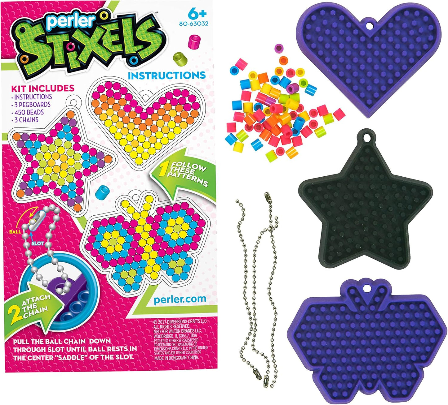Perler Beads 'Geometric Shapes' Fuse Bead Activity Kit for Kids Crafts, 2004 pcs