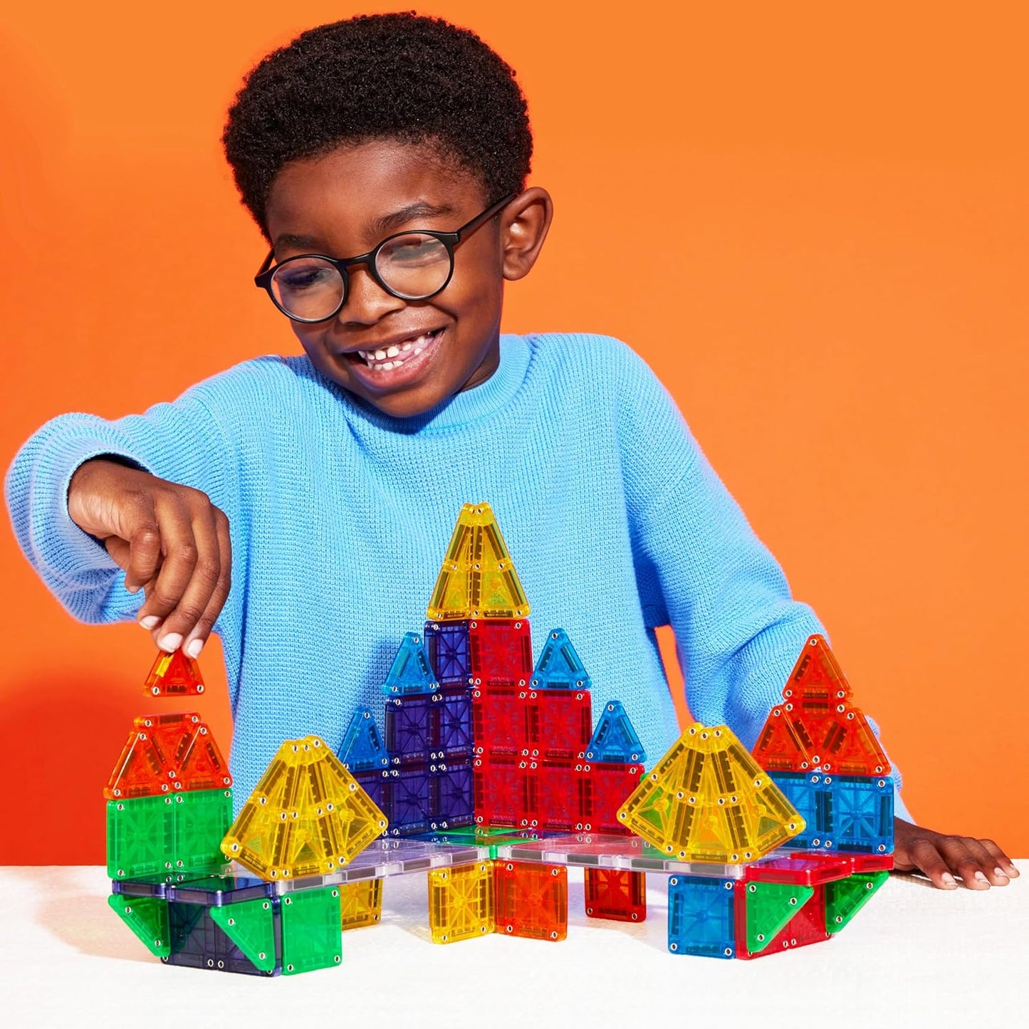 Magna-Tiles microMAGS 70-Piece Deluxe Magnetic Construction Set, The Original Magnetic Building Brand