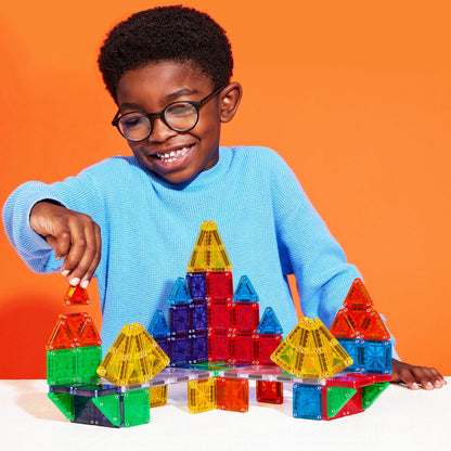 Magna-Tiles microMAGS 70-Piece Deluxe Magnetic Construction Set, The Original Magnetic Building Brand
