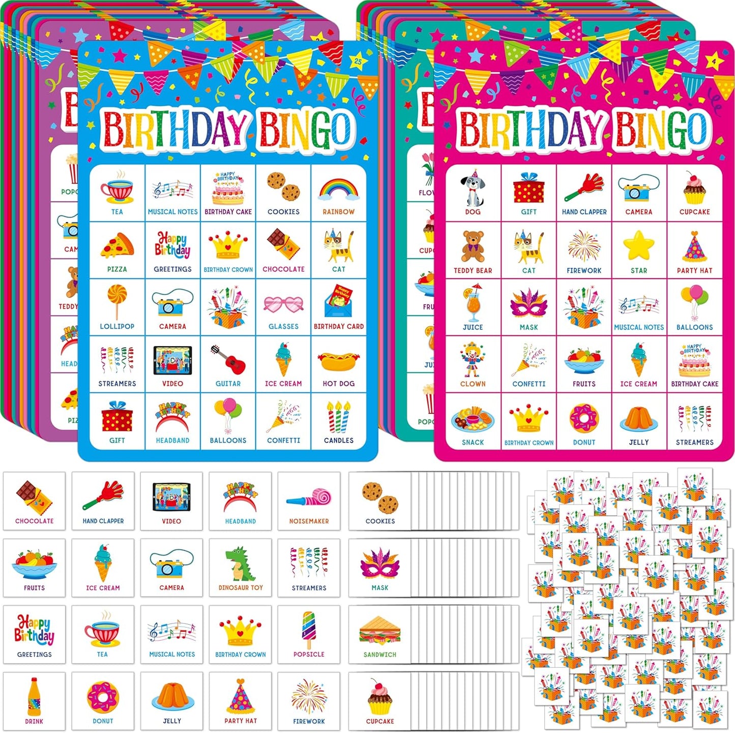 Sight Word Bingo Game, 144 Sight Words Learn to Read Level 1 & Level 2 Bingo Board Game Dolch's & Fry's Words Lists for Kindergarten and Preschool, Grade 1st, 2nd, Kids 4-8 (Up to 25 Players)