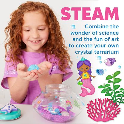 Creativity for Kids Crystal Space Terrarium Kit - Crystal Growing Kit for Kids - DIY STEM Science Kit for Boys and Girls (Ages 6+)