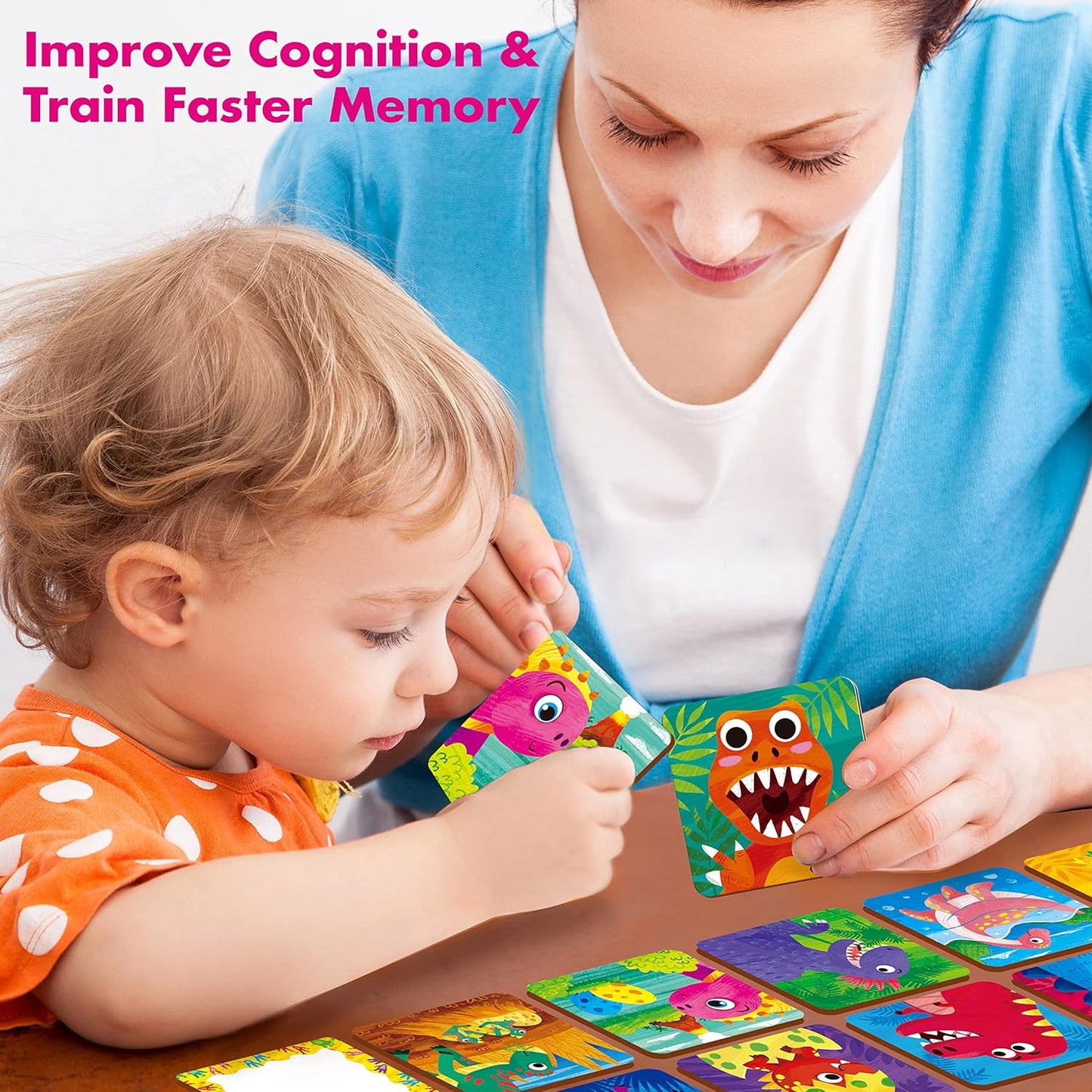 Memory Matching Game, 72 PCS Sight Words Matching Cards for Kids, 36 Pairs Memory Cards, Educational Toy for Children to Learn Sight Words 5+ Years Old