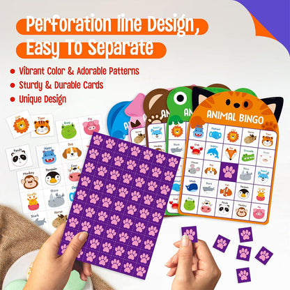 Sight Word Bingo Game, 144 Sight Words Learn to Read Level 1 & Level 2 Bingo Board Game Dolch's & Fry's Words Lists for Kindergarten and Preschool, Grade 1st, 2nd, Kids 4-8 (Up to 25 Players)