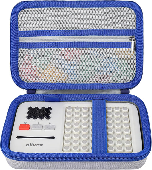 Aenllosi Case Compatible with GiiKER Super Blocks Pattern Matching Puzzle Games, Mesh Pocket for Colored Pieces & Batteries (Case Only)