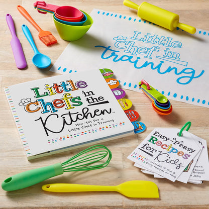 C.R. Gibson Kids Games - Little Chef Kitchen Activity Set for Toddlers and Preschoolers, 10-Count, Easy Peasy Recipe Card Ring