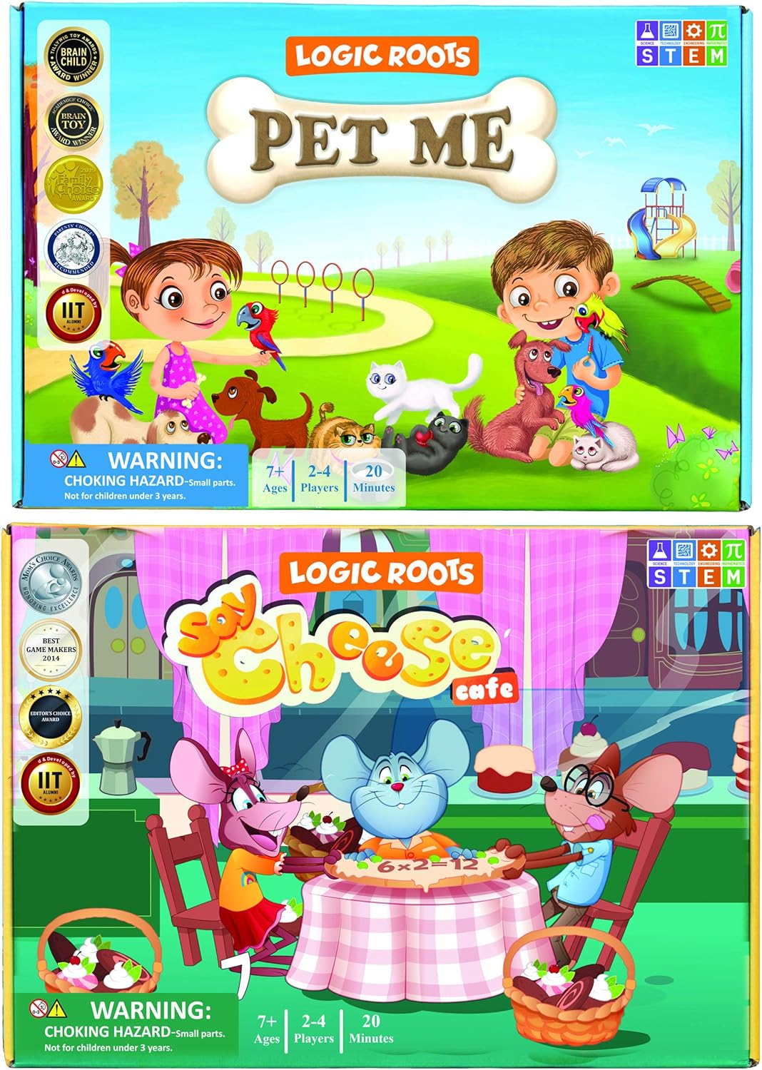 Multiplication and Division Game - Fun Math Board Game, Easy Start STEM Toy, Educational Gift for Kids (Girls & Boys), Homeschoolers, Grade 1 and Up (Pet Me)