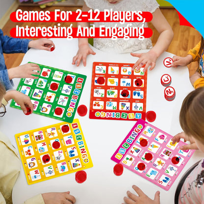 SpriteGru Multiplication & Division Bingo Game, 480 Math Problems, 2 Educational Math Board Game for Kindergarten and Preschool Kids 4-8, Perfect for Classroom & At Home (Up to 25 Players)