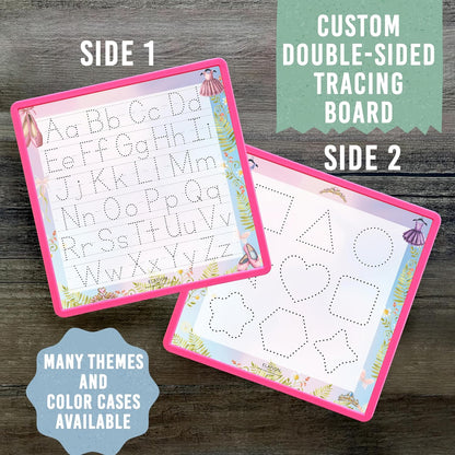 Kid's Name Tracing Board | Dry Erase Letter Tracing | Reusable Writing Practice Board | Personalized | Ballet Theme