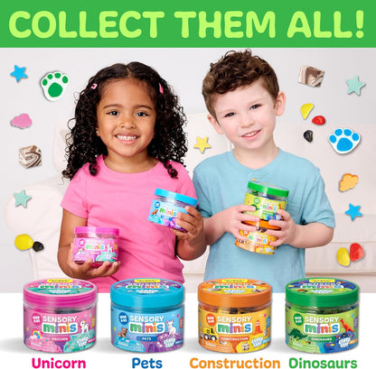 Creativity for Kids Sensory Minis Construction Kit | Cloud Clay Sensory Toy with Excavator for Kids | Spring Crafts that are Mess-Free, Screen-Free Travel Toy (Ages 3+)