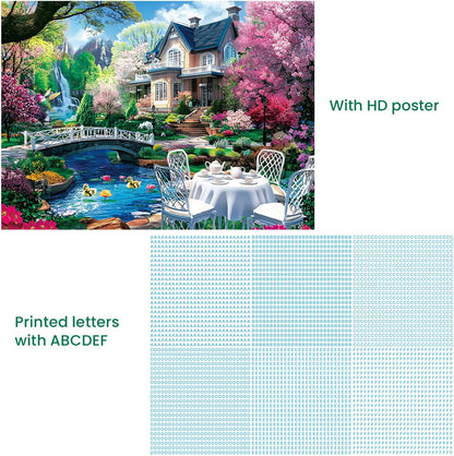 300 Piece Puzzles for Adults,Beautiful Nature Landscape Puzzle for Adults Kids Seniors,Recycled Cardboard Unique House Puzzle 300 Piece,Challenging Family Game Great Gift for Family Friends,20.5x15 in