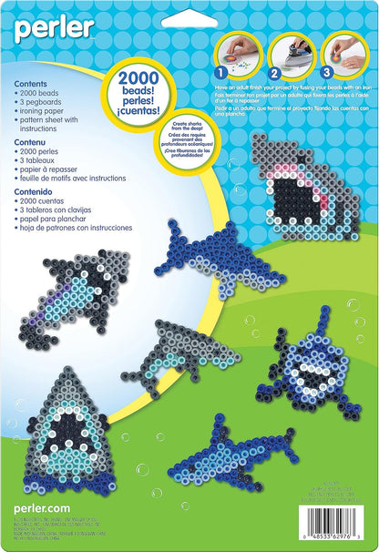 Perler 80-42993 Day at The Zoo Fused Bead Activity Bucket with Pegboards and Patterns, Multicolor, 8504 Pieces