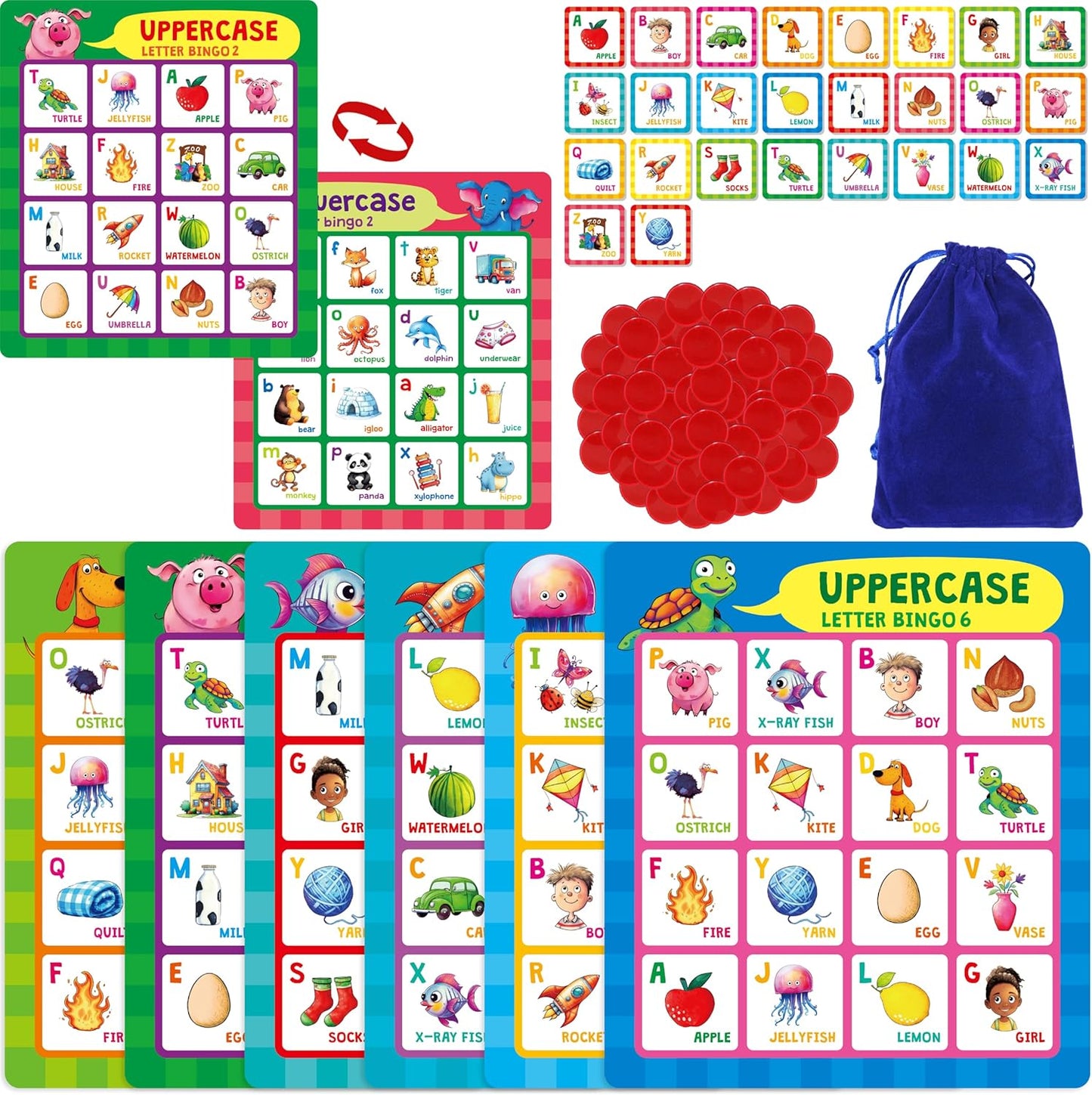 SpriteGru Multiplication & Division Bingo Game, 480 Math Problems, 2 Educational Math Board Game for Kindergarten and Preschool Kids 4-8, Perfect for Classroom & At Home (Up to 25 Players)