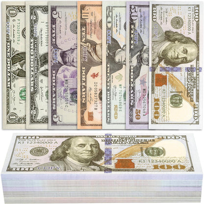 140 Pcs Play Money Kids Set, Number Learning & Counting Toys, Educational Counting Toys for Kids Ages 3+, Develop Early Math Skills,Birthday Party and Holida,Videos Music Party