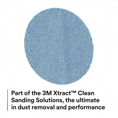 3M Xtract Net Disc 310W, 320+, 8 in, Die 800L, Pack of 50 Hook and Loop Sanding Discs, Virtually Dust-Free, Value Option for Metal, Wood, Composites, Stock Removal, and Fine Finishing