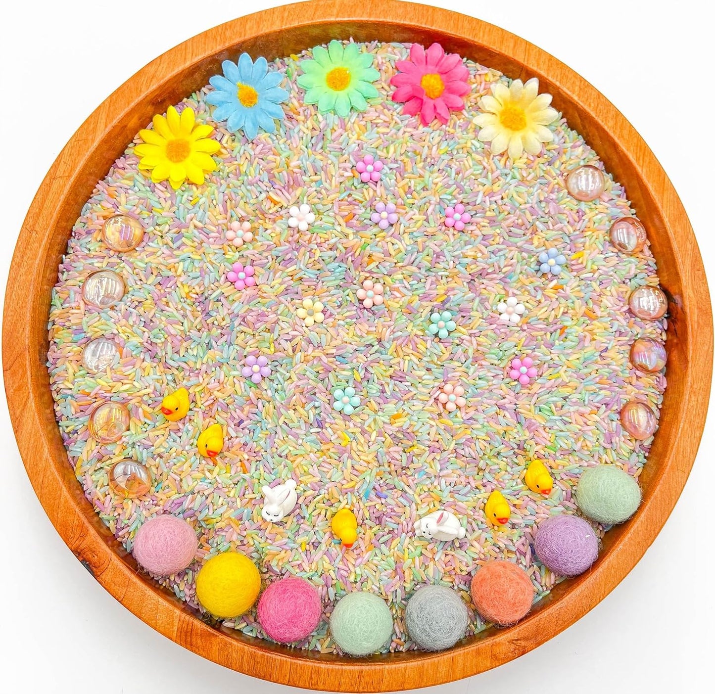 Kids Sensory Bins Montessori Sensory bin, Sensory Toys, Sensory Bins, Sensory Bin for Preschoolers (Pastel Bunny)