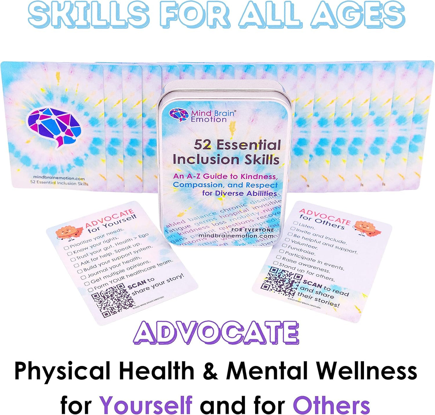 Mind Brain Emotion 52 Essential Conversations for Home, Therapy, Speech, School Classroom - Conversation Cards for Kids, Family, Teacher & Counselor to Build Growth Mindset & Communication Skills