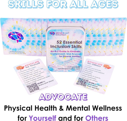 Mind Brain Emotion 52 Essential Conversations for Home, Therapy, Speech, School Classroom - Conversation Cards for Kids, Family, Teacher & Counselor to Build Growth Mindset & Communication Skills