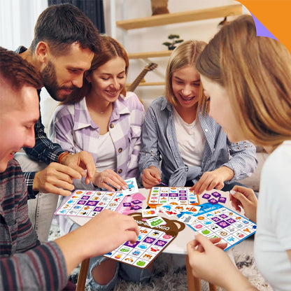 Sight Word Bingo Game, 144 Sight Words Learn to Read Level 1 & Level 2 Bingo Board Game Dolch's & Fry's Words Lists for Kindergarten and Preschool, Grade 1st, 2nd, Kids 4-8 (Up to 25 Players)