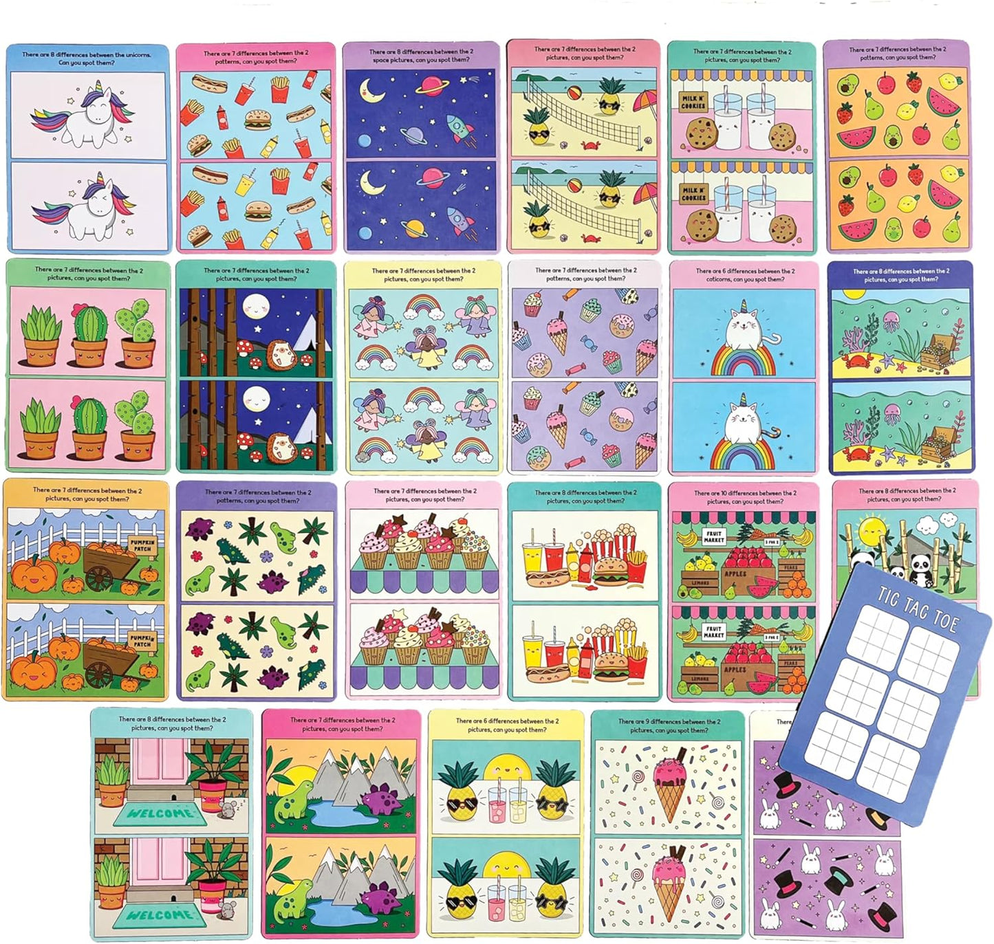 OOLY Connect the Dots Activity Cards for Kids - 24 Connect the Dots Cards with Bonus Tic Tac Toe, Screen-Free Travel Activity, Ages 4+