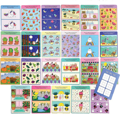 OOLY Connect the Dots Activity Cards for Kids - 24 Connect the Dots Cards with Bonus Tic Tac Toe, Screen-Free Travel Activity, Ages 4+