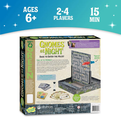 Peaceable Kingdom Gnomes at Night A Cooperative Maze Game for 2 to 4 Kids Ages 6+