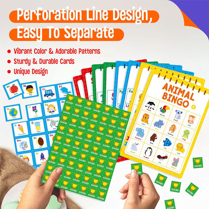Sight Word Bingo Game, 144 Sight Words Learn to Read Level 1 & Level 2 Bingo Board Game Dolch's & Fry's Words Lists for Kindergarten and Preschool, Grade 1st, 2nd, Kids 4-8 (Up to 25 Players)