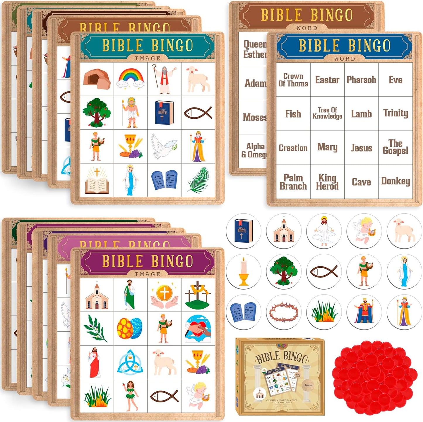 SpriteGru Multiplication & Division Bingo Game, 480 Math Problems, 2 Educational Math Board Game for Kindergarten and Preschool Kids 4-8, Perfect for Classroom & At Home (Up to 25 Players)