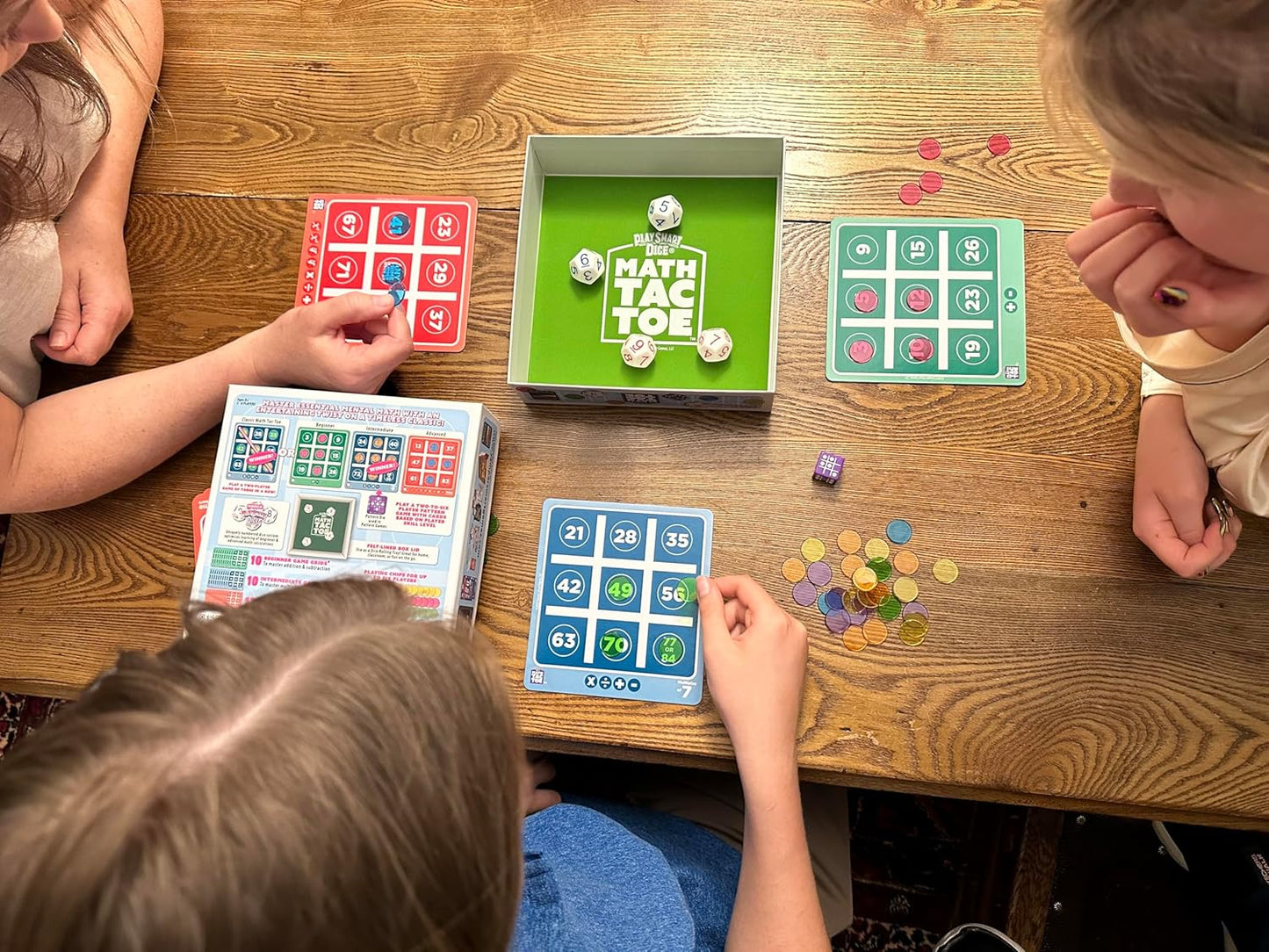 Semper Smart Games PlaySmart Dice Math-Tac-Toe Math Game: Get Sharp on Mental Math with a Fun New Twist on a Timeless Classic! Multiple Skill-leveled Math Bingo Made Fun for 8 and up
