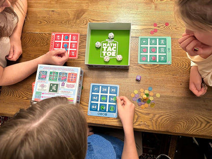 Semper Smart Games PlaySmart Dice Math-Tac-Toe Math Game: Get Sharp on Mental Math with a Fun New Twist on a Timeless Classic! Multiple Skill-leveled Math Bingo Made Fun for 8 and up