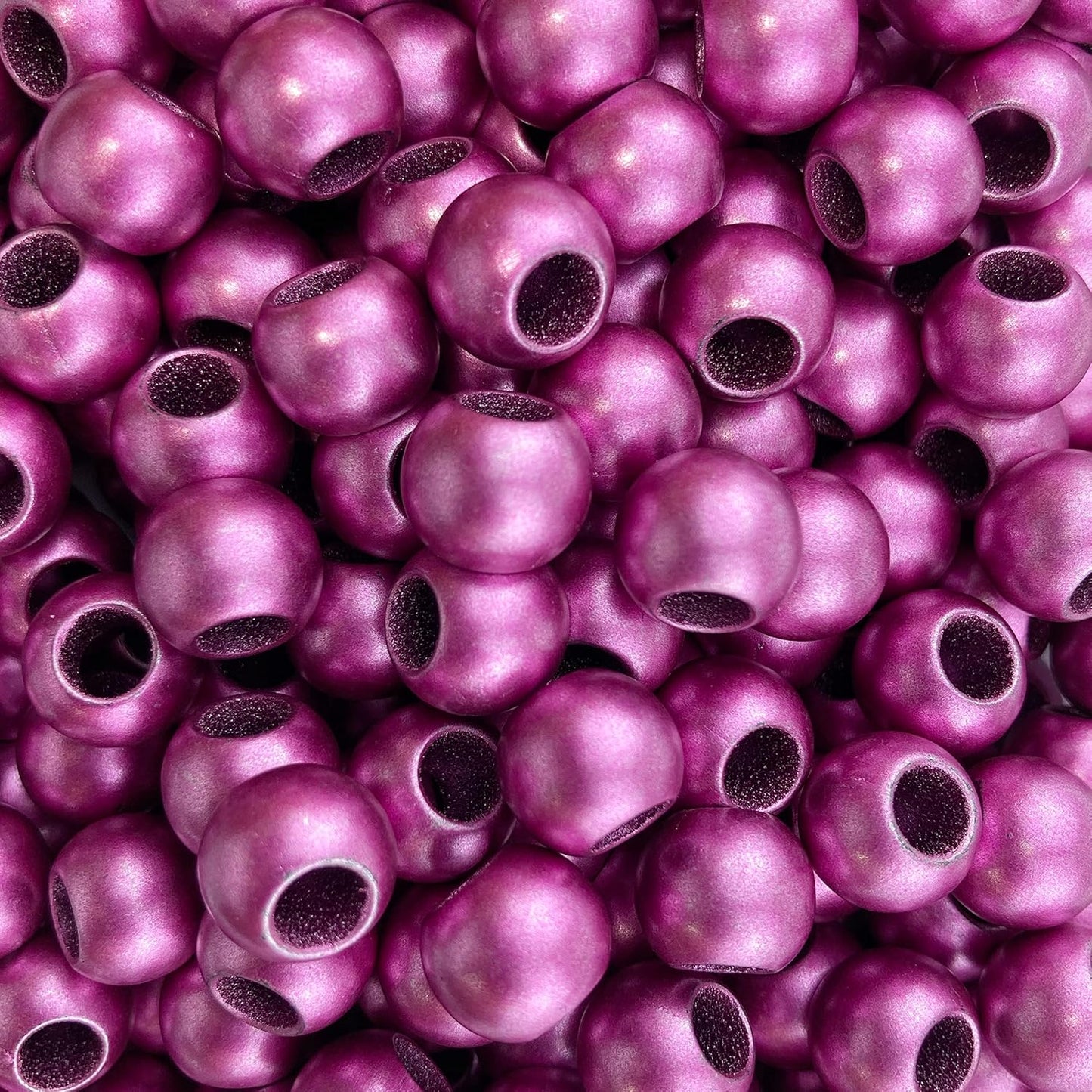 300 Acrylic Large Hole Beads for Crafts and for Hair 10mm x 12mm Acrylic Barrel Beads with 5.7mm Large Hole, Glossy Primary Assortment