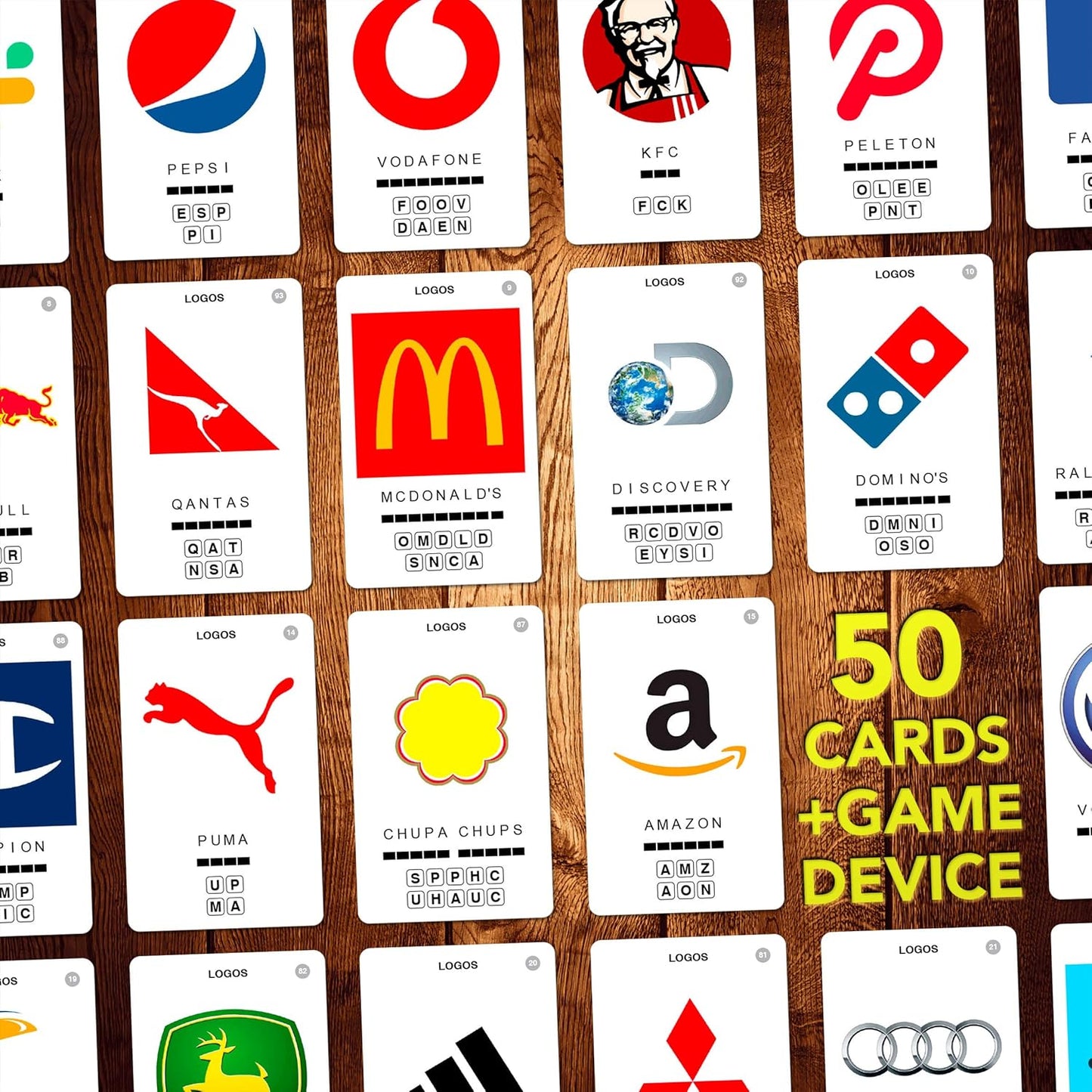 100 PICS Brain Teasers Travel Game - Solve 100 Puzzles | Flash Cards with Slide Reveal Case | Card Game, Gift, Stocking Stuffer | Hours of Fun for Kids and Adults | Age 6+