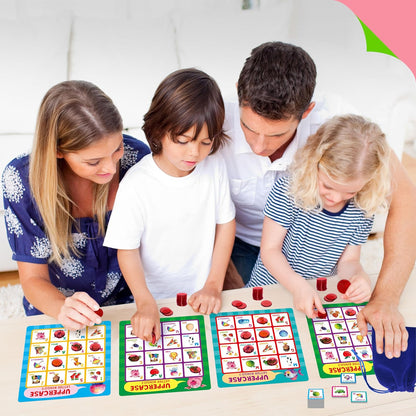 SpriteGru Multiplication & Division Bingo Game, 480 Math Problems, 2 Educational Math Board Game for Kindergarten and Preschool Kids 4-8, Perfect for Classroom & At Home (Up to 25 Players)