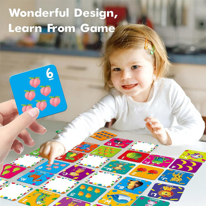 Hebayy 72 PCS Memory Matching Game, Real Animal Matching Cards for Toddlers 36 Pairs Memory Cards for Preschool 4 5 6 Years Old