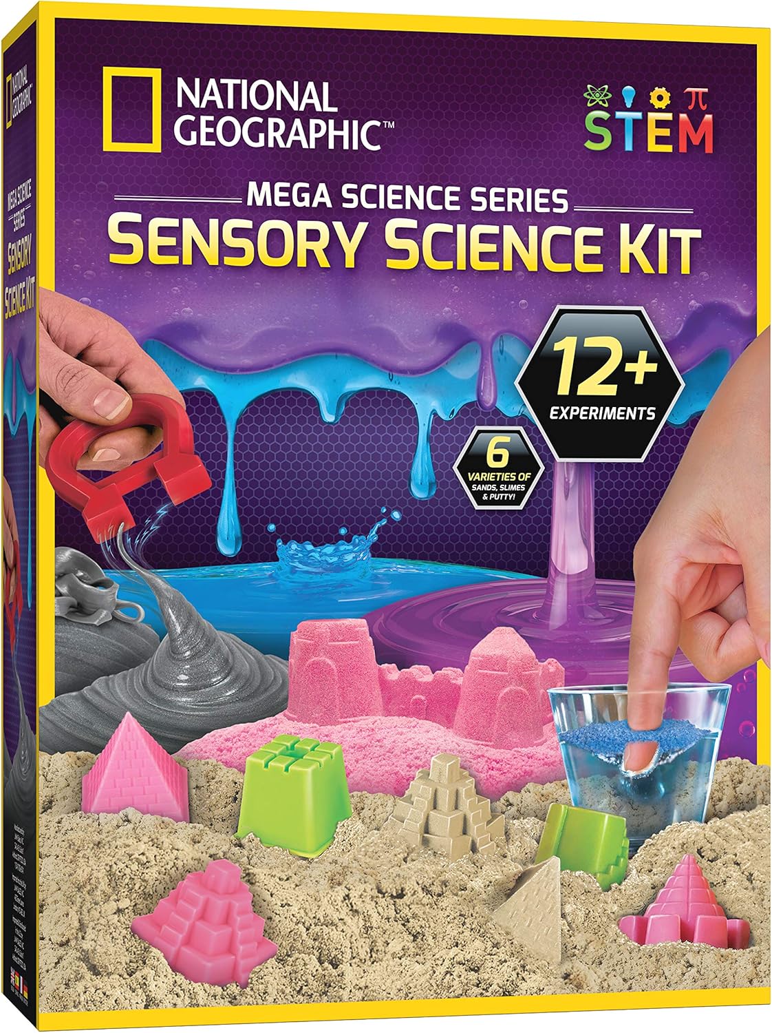 National Geographic Earth Science Kit – 100+ Science Experiments & Activities for Kids, Crystal Growing, Volcano Science Kit, Rock Collection, STEM Project Toy for Boys & Girls (Amazon Exclusive)